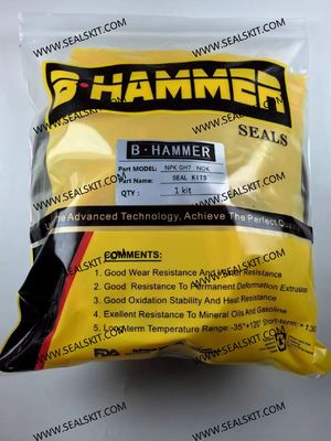 ভালো দাম এনপিকে জিএইচ 7 হাইড্রোলিক ব্রেকার সিল কিট চাপ প্রতিরোধের হ্যামার সিল কিট ব্যাস 116MM অনলাইন