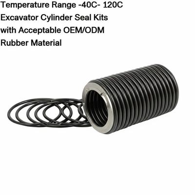 ভালো দাম Temperature Range -40C- 120C Excavator Cylinder Seal Kits with Acceptable OEM/ODM and Rubber Material অনলাইন